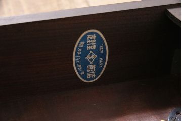 ヴィンテージ時計　昭和中期　Meiji(明治時計社)　21DAY　手巻き式　コントラストが格好良い振り子時計(掛け時計、柱時計、古時計、ビンテージ)(R-047129)