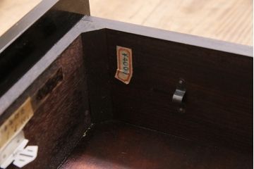 ヴィンテージ時計　昭和中期　Meiji(明治時計社)　21DAY　手巻き式　コントラストが格好良い振り子時計(掛け時計、柱時計、古時計、ビンテージ)(R-047129)