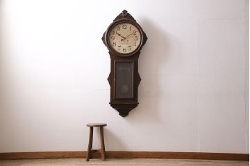 アンティーク時計　精工舎　TRADE(S)MARK　トレードマーク　SEIKO　セイコー　特大掛け時計(SEIKOSHA、振り子時計、古時計、柱時計)(R-047131)