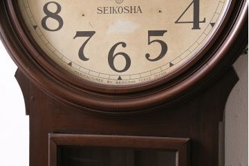 アンティーク時計　精工舎　TRADE(S)MARK　トレードマーク　SEIKO　セイコー　特大掛け時計(SEIKOSHA、振り子時計、古時計、柱時計)(R-047131)