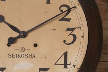 アンティーク時計　精工舎　TRADE(S)MARK　トレードマーク　SEIKO　セイコー　特大掛け時計(SEIKOSHA、振り子時計、古時計、柱時計)(R-047131)