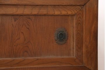 和製アンティーク　前面ケヤキ材　特大サイズで迫力抜群!希少な九尺物の収納箪笥(9尺、布団箪笥、水屋箪笥、夜具箪笥)(R-047134)