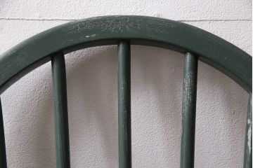 イギリスヴィンテージ　ERCOL(アーコール)　お部屋のアクセントになるダークグリーンのチェア(ダイニングチェア、ビンテージ)(R-047138)