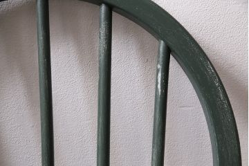 イギリスヴィンテージ　ERCOL(アーコール)　お部屋のアクセントになるダークグリーンのチェア(ダイニングチェア、ビンテージ)(R-047138)