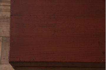 和製アンティーク　漆塗り　明治期に使われていた小さな長持(収納箱)(R-047140)