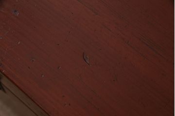 和製アンティーク　漆塗り　明治期に使われていた小さな長持(収納箱)(R-047140)