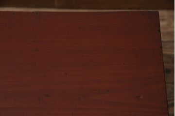和製アンティーク　漆塗り　明治期に使われていた小さな長持(収納箱)(R-047140)