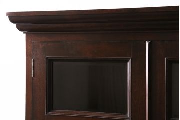 中古　松本民芸家具・310型食器棚　桜材の深みのある色合いが美しい食器棚(収納棚、キャビネット)(R-047146)