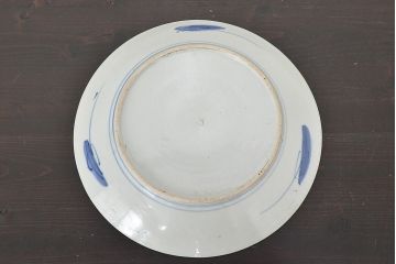 明治期　伊万里焼　色絵　一尺一寸大皿(和食器)(R-047151)