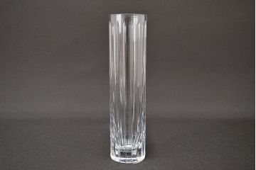 フランス　バカラ　フラワーベース19.5cm(Baccarat、フルレッドクリスタルガラス、花瓶、花器)(R-047152)