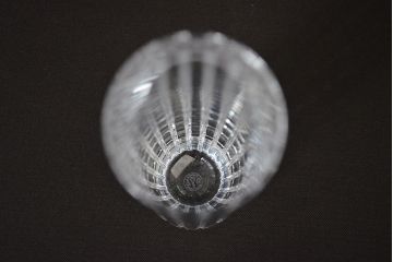 フランス　バカラ　フラワーベース19.5cm(Baccarat、フルレッドクリスタルガラス、花瓶、花器)(R-047152)
