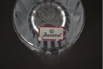 フランス　バカラ　フラワーベース19.5cm(Baccarat、フルレッドクリスタルガラス、花瓶、花器)(R-047152)