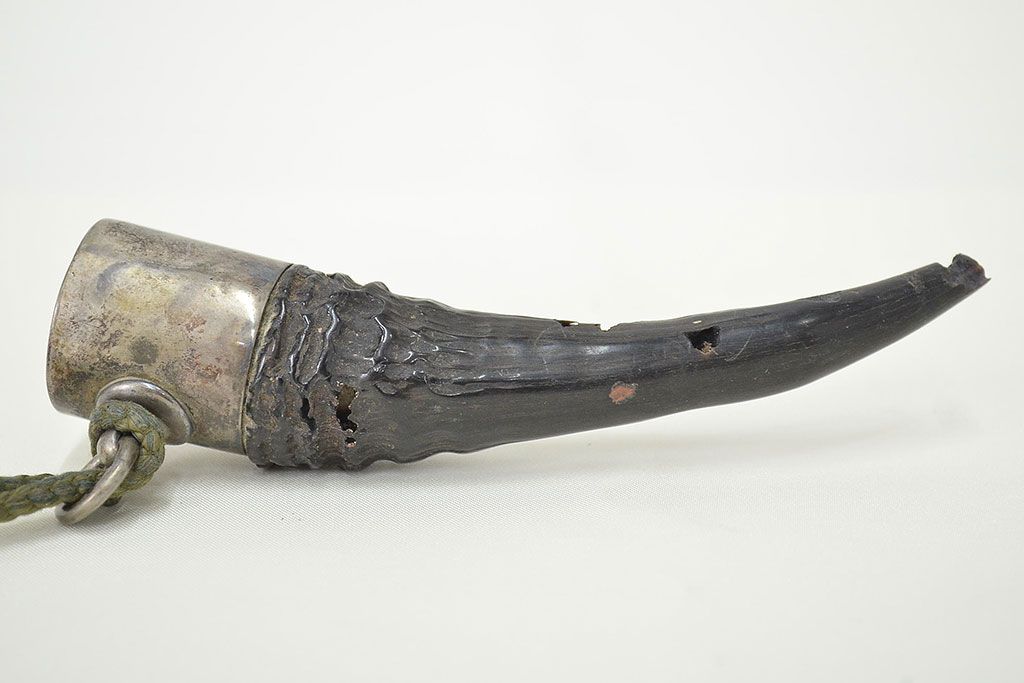 明治〜大正　水牛彫金提物(根付金工)(R-047153)