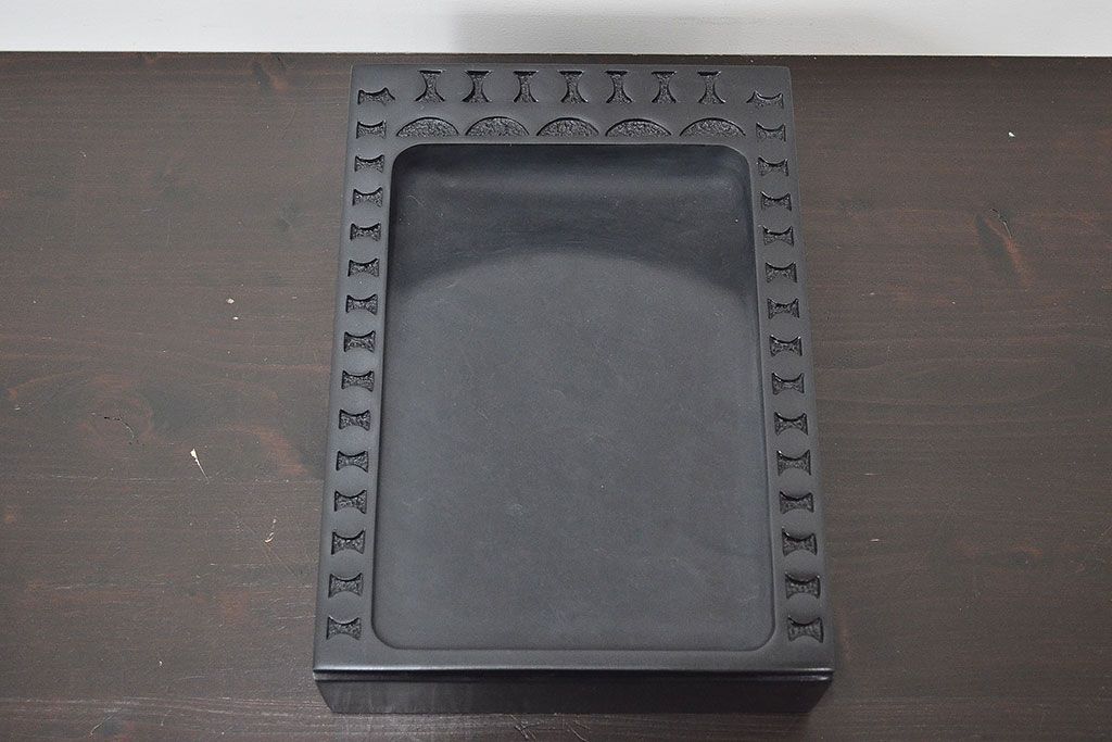 高知県三原硯製作所　土佐硯　三原石(書道具、共箱)(R-047154)