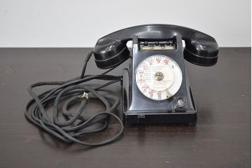 フランス　PROPRIETE　DE　L'ETAT　ビンテージ　黒電話(R-047155)