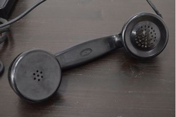 フランス　PROPRIETE　DE　L'ETAT　ビンテージ　黒電話(R-047155)