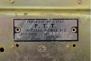 フランス　PROPRIETE　DE　L'ETAT　ビンテージ　黒電話(R-047155)