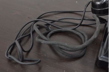 フランス　PROPRIETE　DE　L'ETAT　ビンテージ　黒電話(R-047155)