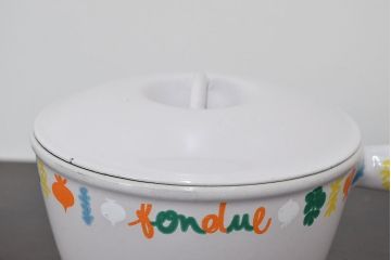 フランス　ルクルーゼ　ビンテージ　フォンデュ鍋(LE　CREUSET)(R-047156)