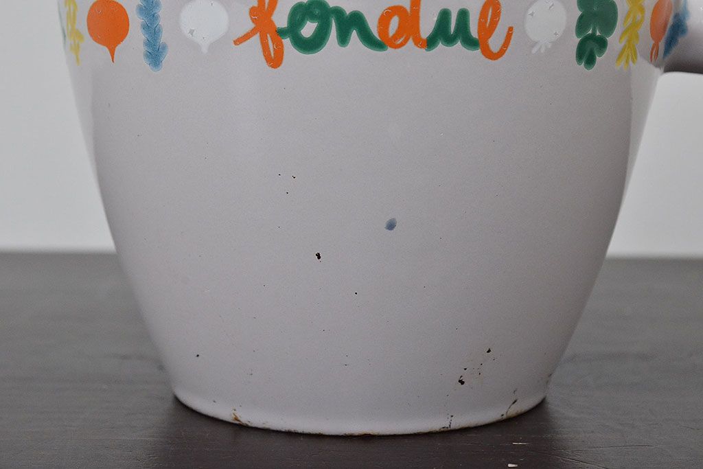 フランス　ルクルーゼ　ビンテージ　フォンデュ鍋(LE　CREUSET)(R-047156)