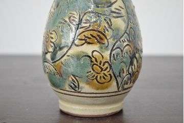 壺屋焼　金城敏男　花瓶など3点(魚文、金城次郎?、琉球)(R-047162)