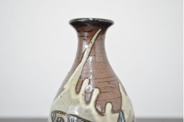 壺屋焼　金城敏男　花瓶など3点(魚文、金城次郎?、琉球)(R-047162)