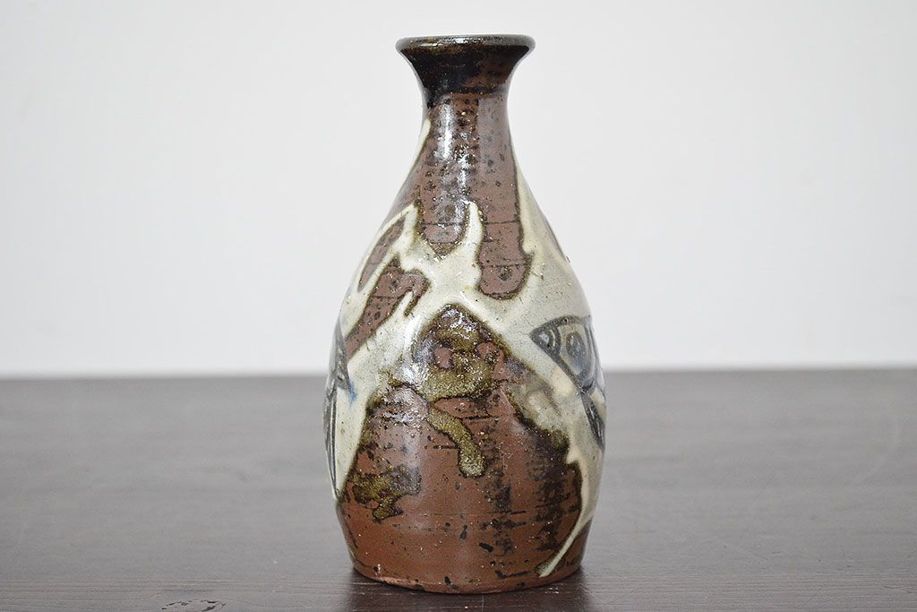 壺屋焼　金城敏男　花瓶など3点(魚文、金城次郎?、琉球)(R-047162)