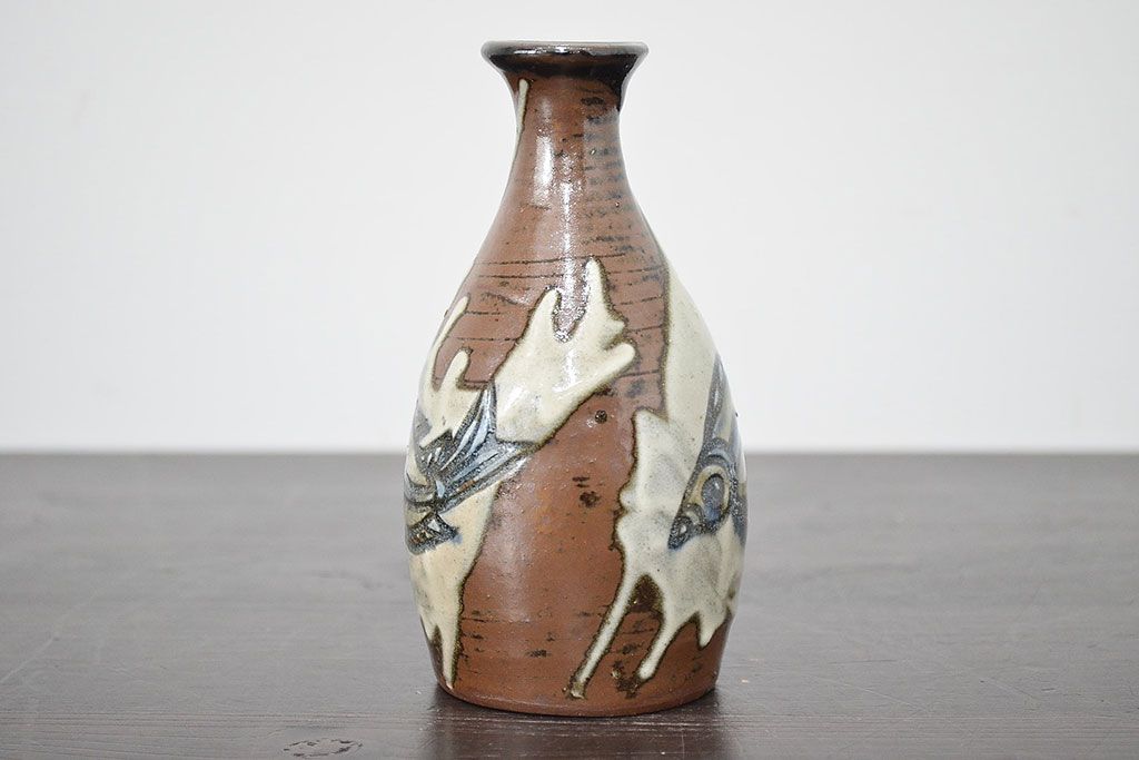 壺屋焼　金城敏男　花瓶など3点(魚文、金城次郎?、琉球)(R-047162)