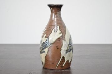 壺屋焼　金城敏男　花瓶など3点(魚文、金城次郎?、琉球)(R-047162)