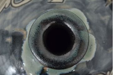 壺屋焼　金城敏男　花瓶など3点(魚文、金城次郎?、琉球)(R-047162)