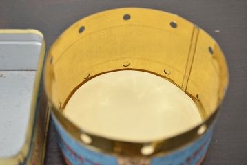 フランスビンテージ　ブリキ缶など23個(アンティーク、小物入れ)(R-047175)