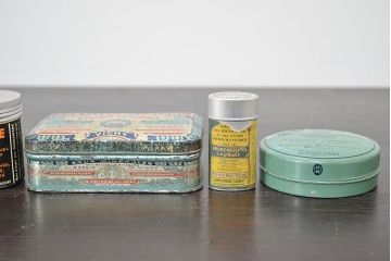 フランスビンテージ　ブリキ缶など21個(アンティーク、小物入れ)(R-047176)