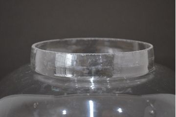 レトロ雑貨　昭和レトロ　丸いフォルムが愛らしい地球瓶(ガラス瓶、ガラスビン)(R-047178)