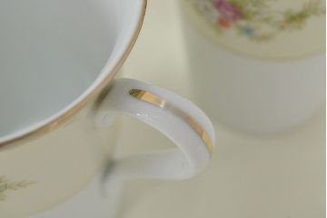 古い　ノリタケ　Noritake　ミルクポット・シュガーポット・カップなど12点(クリーマー、洋食器、日本陶器)(R-047183)