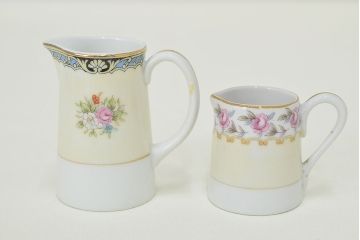 古い　ノリタケ　Noritake　ミルクポット・シュガーポット・カップなど12点(クリーマー、洋食器、日本陶器)(R-047183)