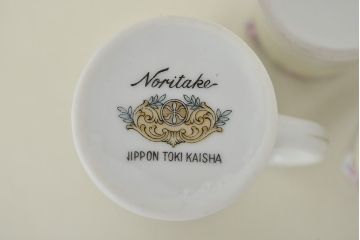 古い　ノリタケ　Noritake　ミルクポット・シュガーポット・カップなど12点(クリーマー、洋食器、日本陶器)(R-047183)