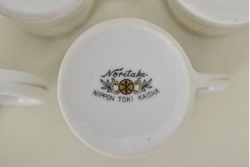 古い　ノリタケ　Noritake　ミルクポット・シュガーポット・カップなど12点(クリーマー、洋食器、日本陶器)(R-047183)