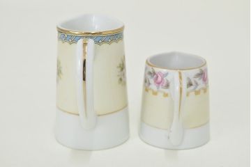 古い　ノリタケ　Noritake　ミルクポット・シュガーポット・カップなど12点(クリーマー、洋食器、日本陶器)(R-047183)