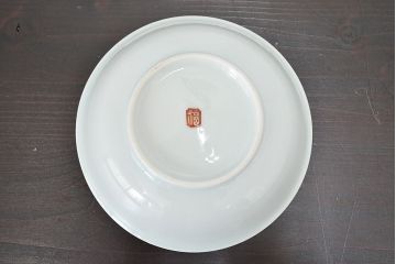 明治期　九谷焼　人参図　色絵　五寸なます皿5枚(和食器)(R-047184)