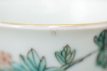 明治期　九谷焼　人参図　色絵　猪口5個(和食器、向付)(R-047186)