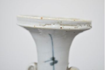 江戸期　古伊万里　染付　二耳花瓶(花入、花器)(R-047195)