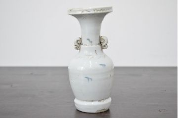江戸期　古伊万里　染付　二耳花瓶(花入、花器)(R-047195)