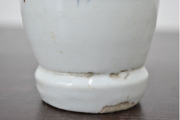 江戸期　古伊万里　染付　二耳花瓶(花入、花器)(R-047195)