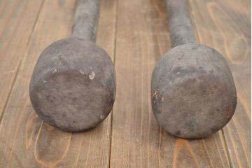 古い　木彫鬼(置物、彩色、彫刻、仏教美術)(R-047196)