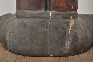 古い　木彫鬼(置物、彩色、彫刻、仏教美術)(R-047196)