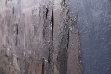 2001年 樋口善造作 岩城の町 油絵 100号程(油彩、額装)(R-047197)