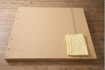2001年　樋口善造作　岩城の町　油絵　100号程(油彩、額装)(R-047197)