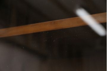 ベルギーアンティーク　ウォールナット材の深い色合いが上品なビューローキャビネット(収納棚、戸棚、ブックケース)(R-047201)