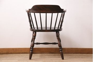 ヴィンテージ　松本民芸家具　座り心地の良さが魅力の#91型キャプテンチェア(アームチェア、椅子、ビンテージ)(R-047206)
