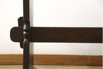 ヴィンテージ家具　人気の高い松本民芸家具の気品漂うB型食卓(ダイニングテーブル、ビンテージ)(定価約27万円)(R-047217)